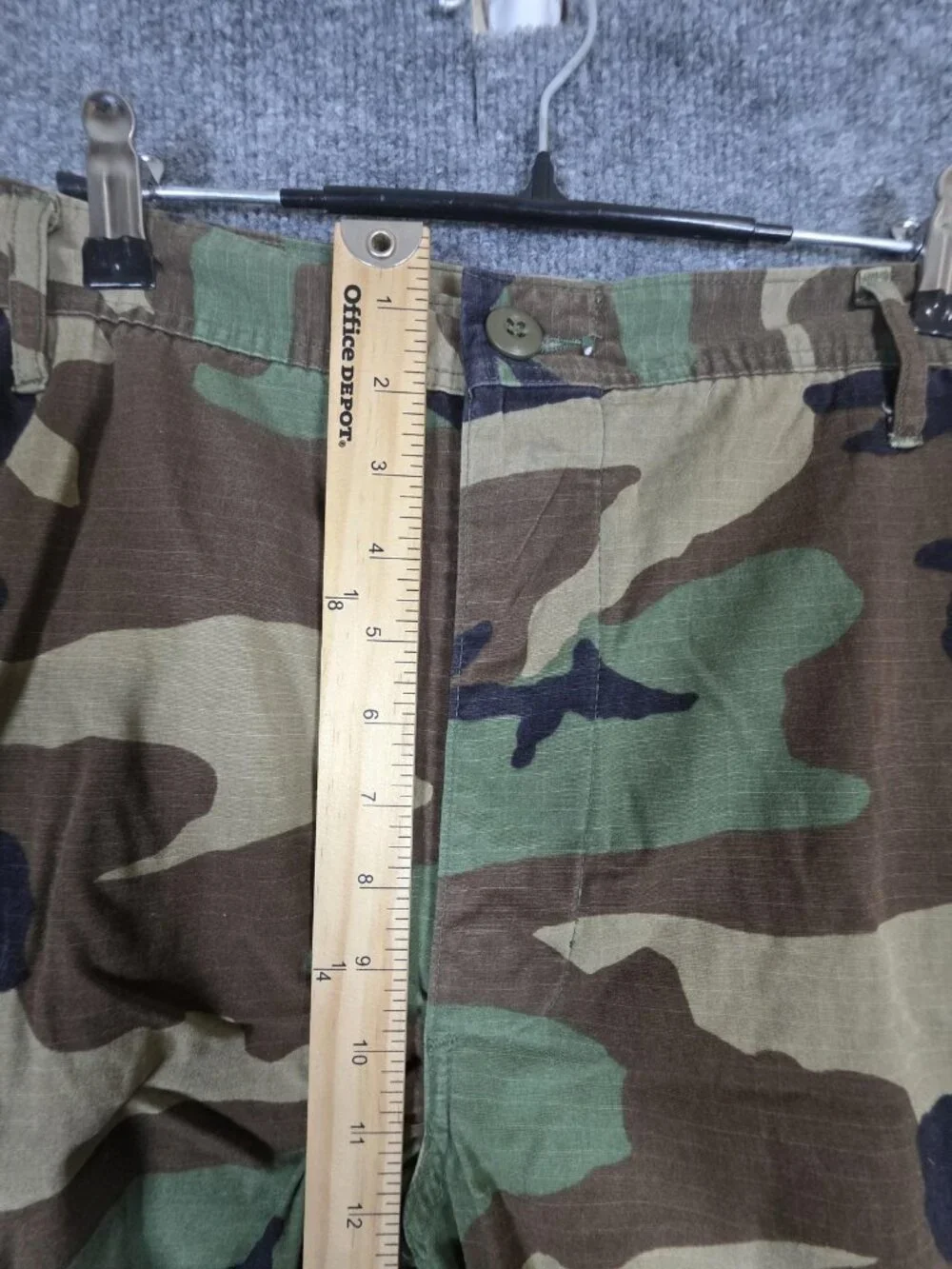 American Apparel Pants Mens XL Regular Woodland Camo Cargo Hot Weather BDU Army